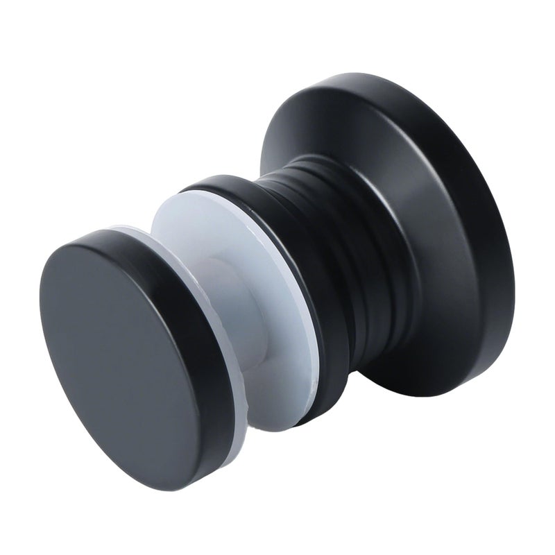 Alise Shower Glass Door Handle,Sliding Shower Doors Knob Single Side Pull Hardware Replacement Parts for Bathroom Glass Doors,Solid SUS304 Stainless Steel Knobs,Matte Black - Image 1